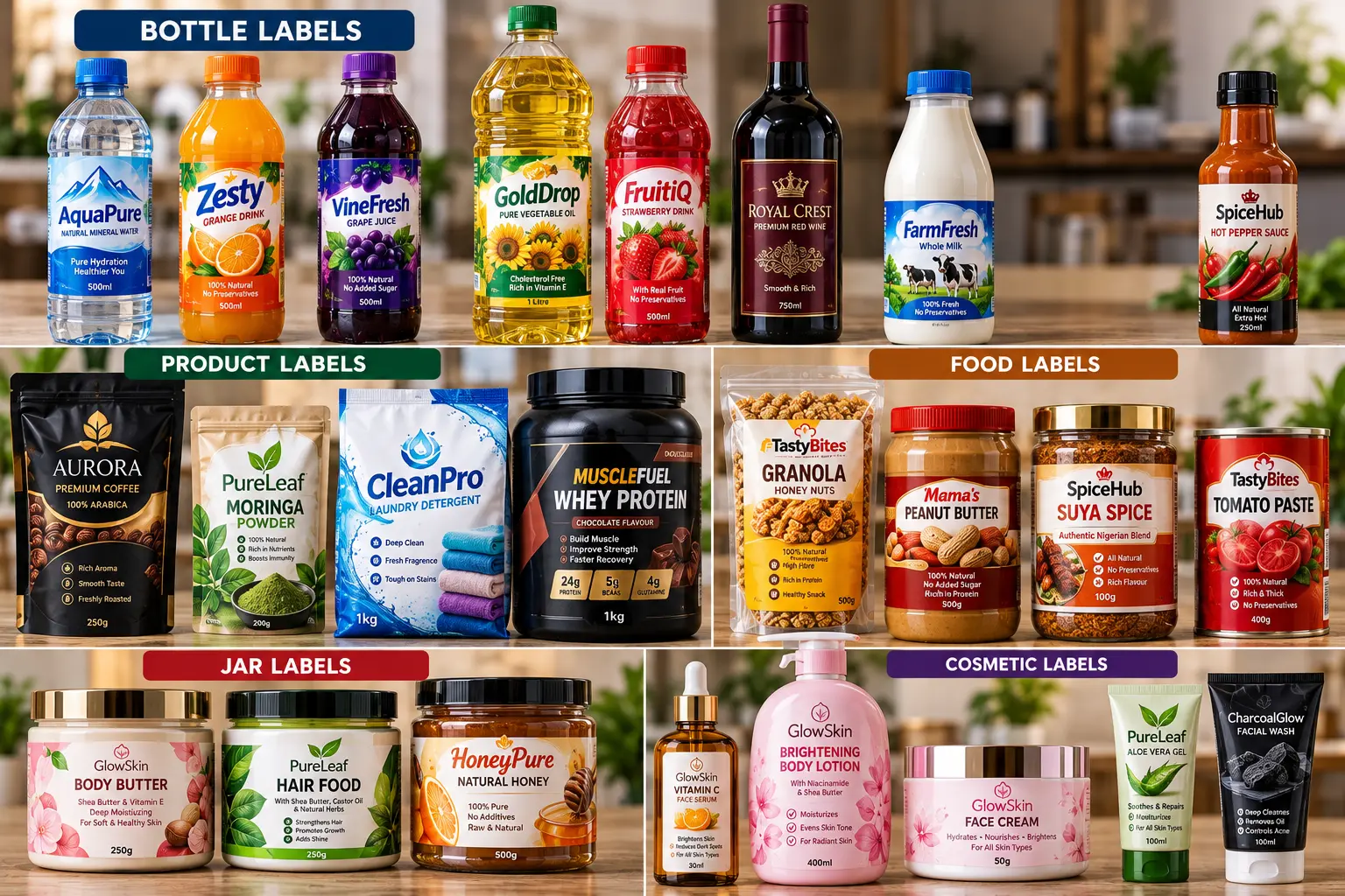 Packaging & Labels